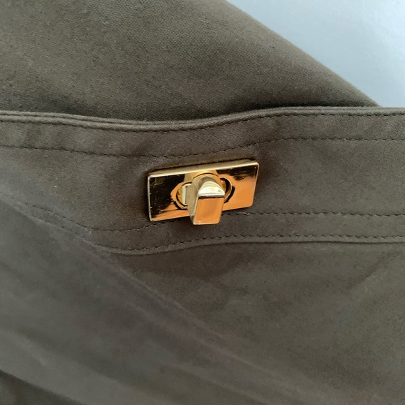 Army Green Calvin Klein Dress size 4 with pockets - Picture 4 of 5